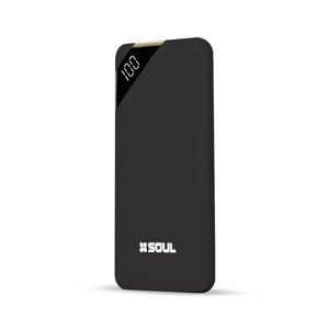 Cargador Portatil SOUL Con Visor 10000 mAh · Negro