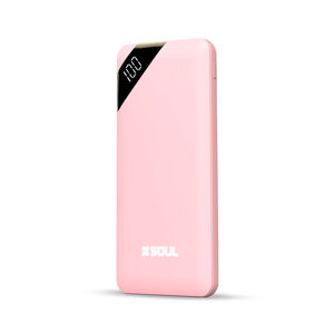 Cargador Portatil SOUL Con Visor 10000 mAh · Rosa