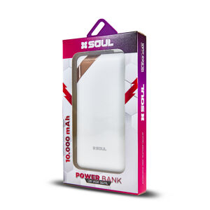 Cargador Portatil SOUL Con Visor 10000 mAh · Blanco