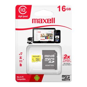 Memoria Micro SD Maxell 16GB Clase 10