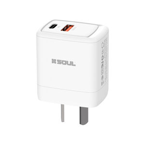 Cargador SOUL USB + USB-C · Sin Cable